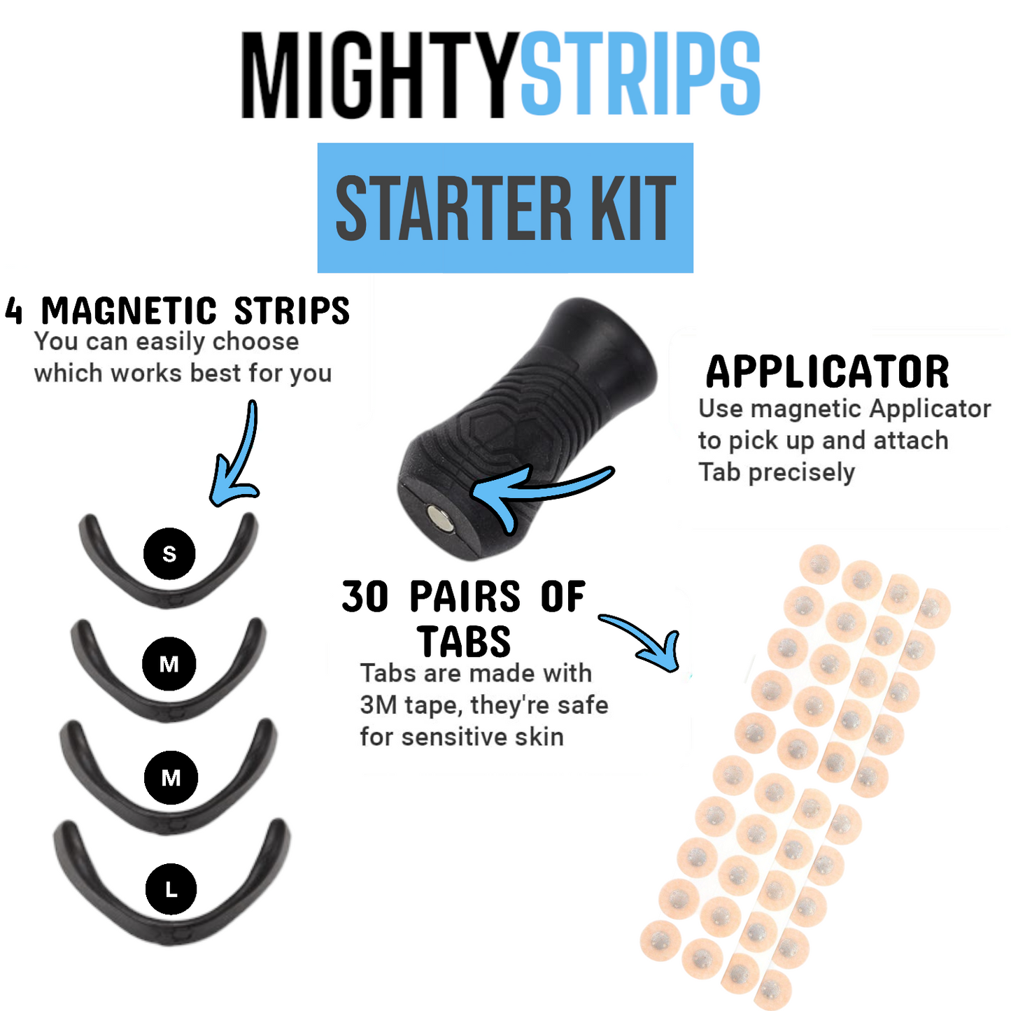 Mighty Strips 30 count - Full starter kit